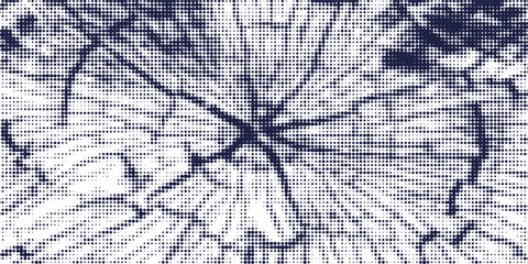 Technology background. Abstract circular wave of particles. Futuristic dotted wave. Visualization of sound waves.