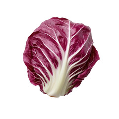 Obraz premium Fresh red cabbage on a white isolated background.