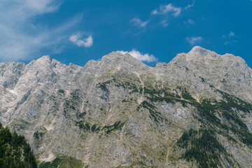 mountain landscape with blue sky