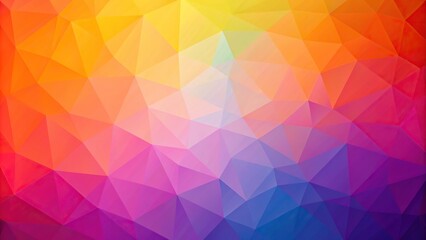 Obraz premium Colorful polygon background with gradient shades of orange, pink, and purple