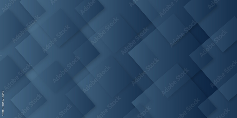 Poster abstract modern blue pattern geometric luxury gradient line background random square shape design. 3
