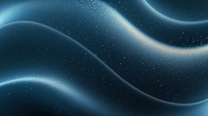 Fototapeta premium dark grey background with abstract wave and shiny particles