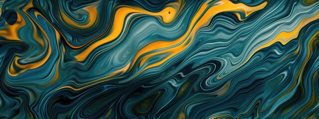 Obraz premium abstract pattern yellow green marble streaky lined striped