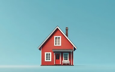 house isolated stock photo on white background 