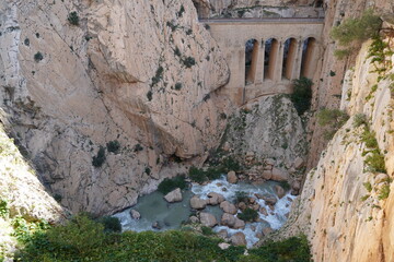 Hiking trail caminito del rey
