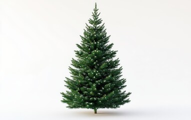 Fototapeta premium very beautiful super mega pretty christmass treestock photo on white background 