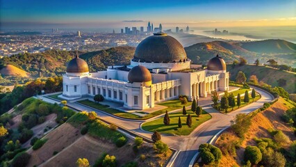 Observatory on a hill in LA California