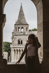 Precious tourist at the fishermen's bastion