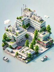 Obraz premium 3d building