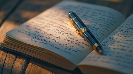 Close-Up of a Journal with Handwritten Positive Affirmations