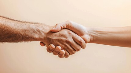 Business Colleagues Shaking Hands in Agreement