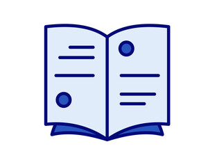 Illustration of books symbolizing knowledge, education, and learning resources