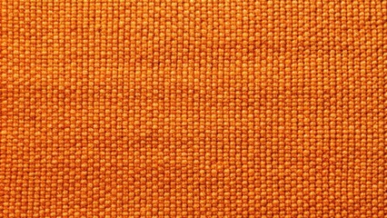 Obraz premium orange fabric cloth texture background seamless pattern natural textile macro