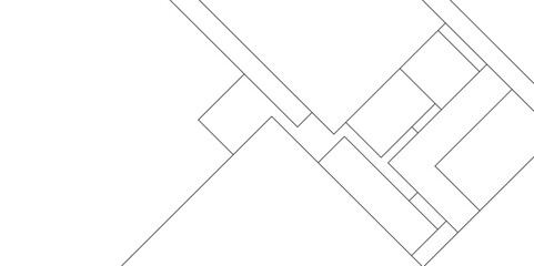 Geometric pattern of abstract line civil engineering design background, business and technology concept diamond triangle geometric line background, Design random lines black stripes.