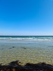 On the beautiful beach of the Baltic Sea near Scharbeutz.