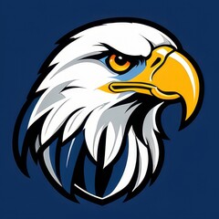 Obraz premium Dynamic high school mascot eagle graphic, ideal for use in school branding, merchandise, or team identity visuals