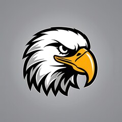 Obraz premium Dynamic high school mascot eagle graphic, ideal for use in school branding, merchandise, or team identity visuals