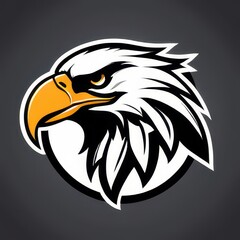 Dynamic high school mascot eagle graphic, ideal for use in school branding, merchandise, or team identity visuals