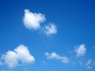 Blue sky with clouds background. It's beautiful and natural.