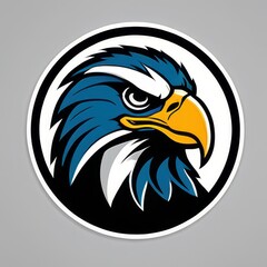 Obraz premium Dynamic high school mascot eagle graphic, ideal for use in school branding, merchandise, or team identity visuals