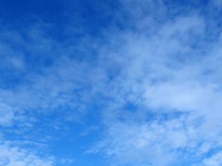 Blue sky with clouds background. It's beautiful and natural.