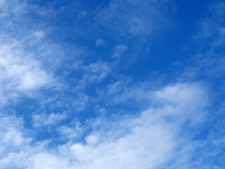 Blue sky with clouds background. It's beautiful and natural.