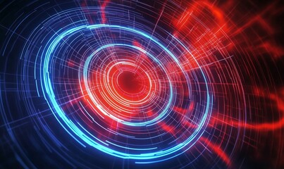 Fototapeta premium Futuristic Abstract Design with Dynamic Light Patterns