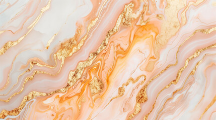 Abstract marble wallpaper background , luxury marble texture gold and pastel peach tone. Copy space