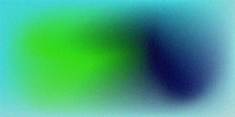 Green blue gradient grainy noise texture background. Design for texture, poster, banner, wallpaper, header cover backdrop