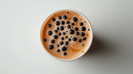 Creamy Milk Tea with Black Tapioca Pearls
