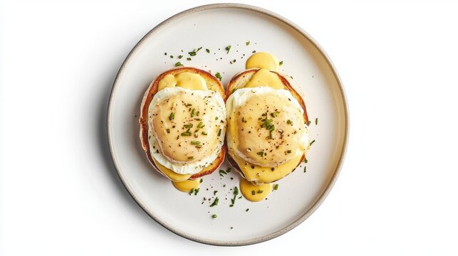 Eggs Benedict on Toast with Hollandaise Sauce