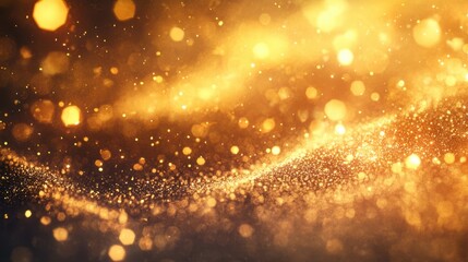 The Glittering Golden Abstract Background