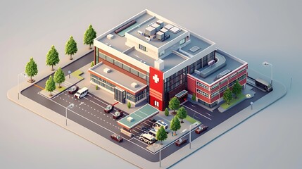 Obraz premium 3d hospital