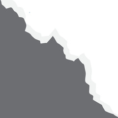 Fototapeta premium torn paper effect, torn paper frame, vector transparent paper