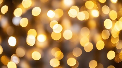 Obraz premium The Golden Bokeh Light Display