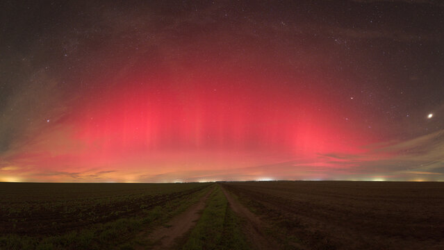Aurora Borealis seen from Romania