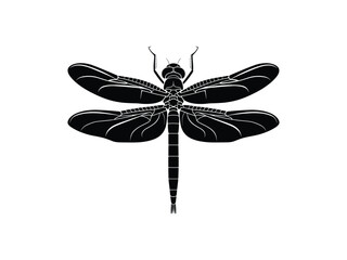 Elegant Dragonfly Vector Silhouettes | Halloween Nature Art