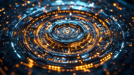 Metallic Pathways Mandala