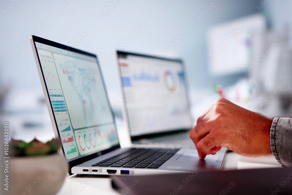 Poster business data analytics dashboard
