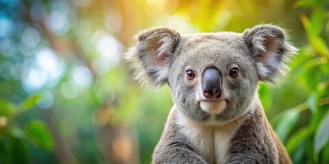 Obraz premium panoramic picture of a koala bear