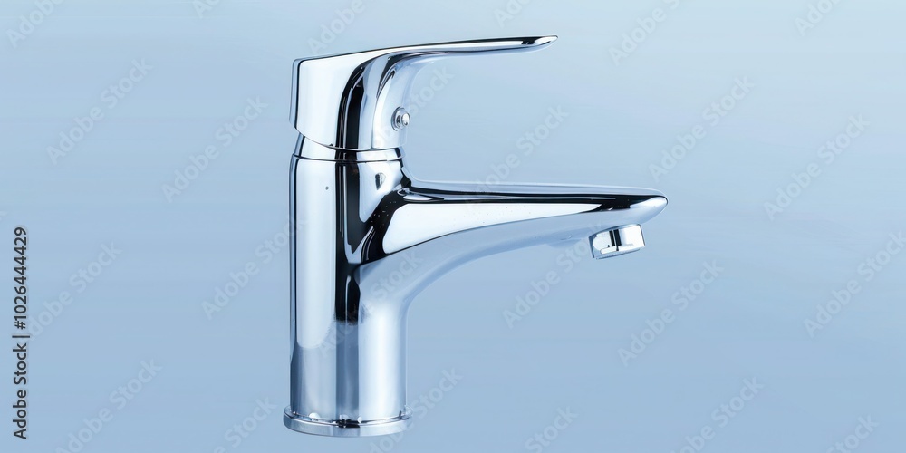 Aufkleber faucet with water drop close up isolate on transparency background png by sim