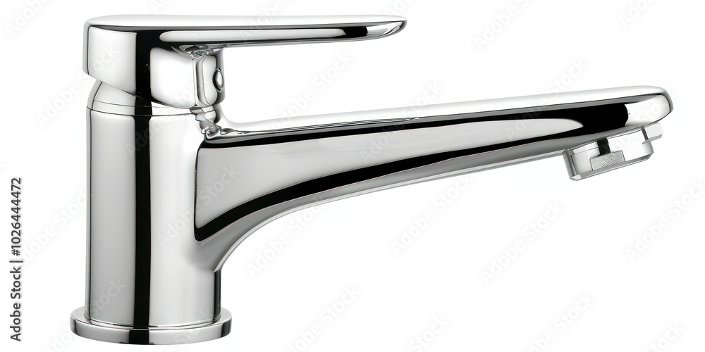Aufkleber faucet with water drop close up isolate on transparency background png by sim