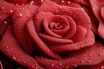 Hyper-realistic close-up of a rose garden, where every petal, dew drop, and thorn is captured in vivid detail, creating a lifelike and tactile experience