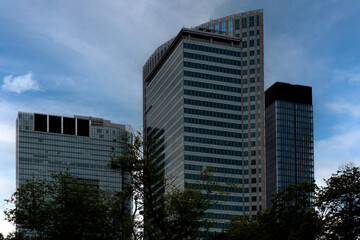 Skyscrapers of modern business against the sky