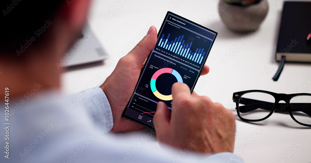 Poster business data analytics dashboard