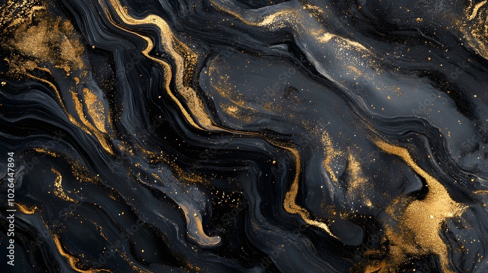 Aufkleber 5. a captivating abstract background featuring elegant brush strokes and intricate patterns in varyi