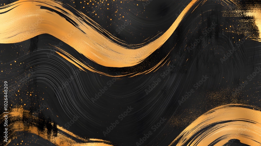 Poster 5. a captivating abstract background featuring elegant brush strokes and intricate patterns in varyi