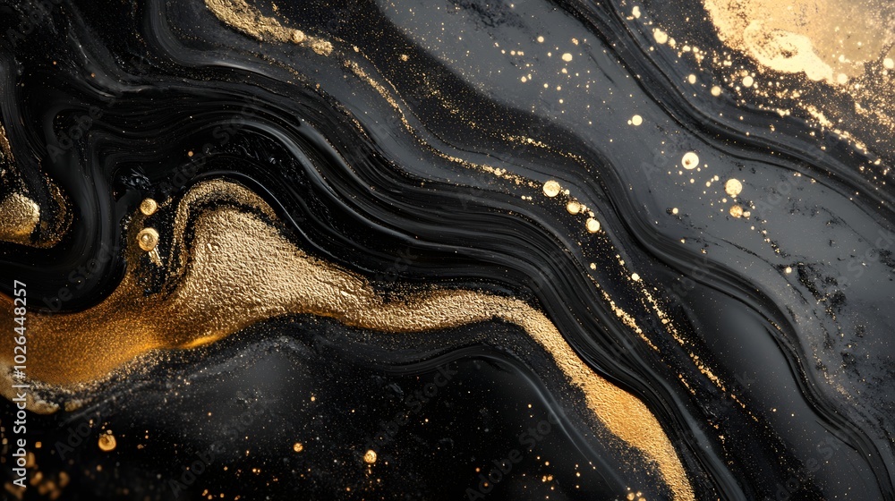 Aufkleber 5. a captivating abstract background featuring elegant brush strokes and intricate patterns in varyi