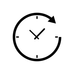 clock icon white, clock icon vector Classic design wall clock. Analog clock. Vector	

