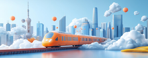 Train trip to the city of the future